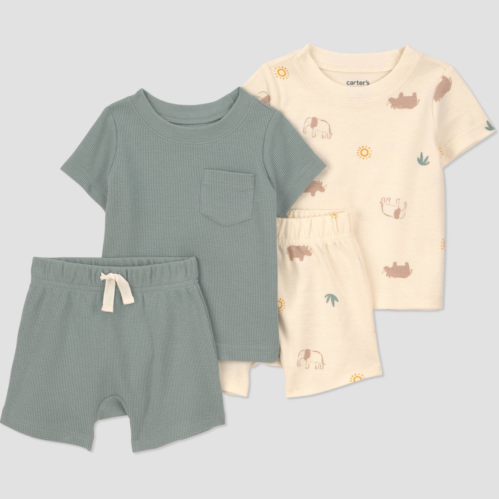 Carter's Just One You® Baby Boys' 4pc T-Shirt and Shorts Set