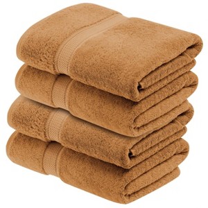 Luxury Cotton Heavyweight Ultra-Plush Bath Towel Set of 4 by Blue Nile Mills - 1 of 4