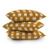 20"x20" Deny Designs Menina Lisboa Checkers Square Outdoor Throw Pillow Yellow - 4 of 4