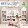 LOVMOR 4 Tier Kids Bookshelf, Baby Toddler Book Rack Toy Storage Organizer, Wooden Montessori Bookcase for Kids Rooms, Bedroom, Playroom, Nursery - 3 of 4