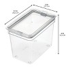 iDesign Medium Food Storage Bin with Airtight Lid - Set of 4 - Clear - 3 of 4