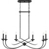 Quoizel Lighting Calligraphy 6 - Light Island Pendant Light in  Old Black - 3 of 3