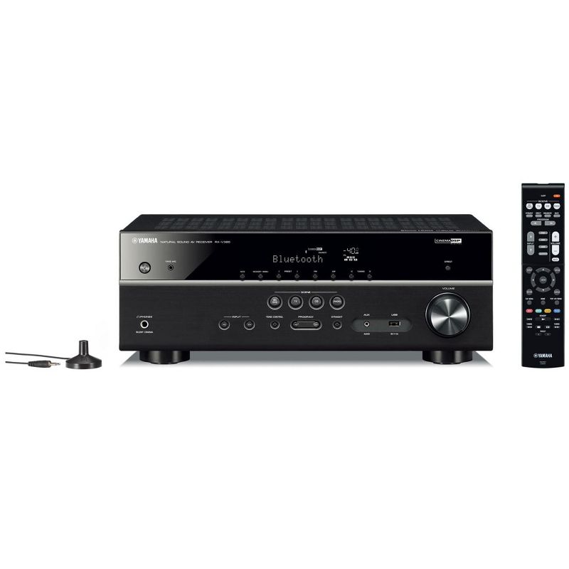 Yamaha RX-V385BL 5.1 Channel AV Receiver with YPAO Automatic Room Calibration, 4 of 7