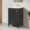 20" Bathroom Vanity with Sink, Bathroom Cabinet with Soft Closing Door, Storage Rack and A Drawer - Leovsnove - 2 of 4