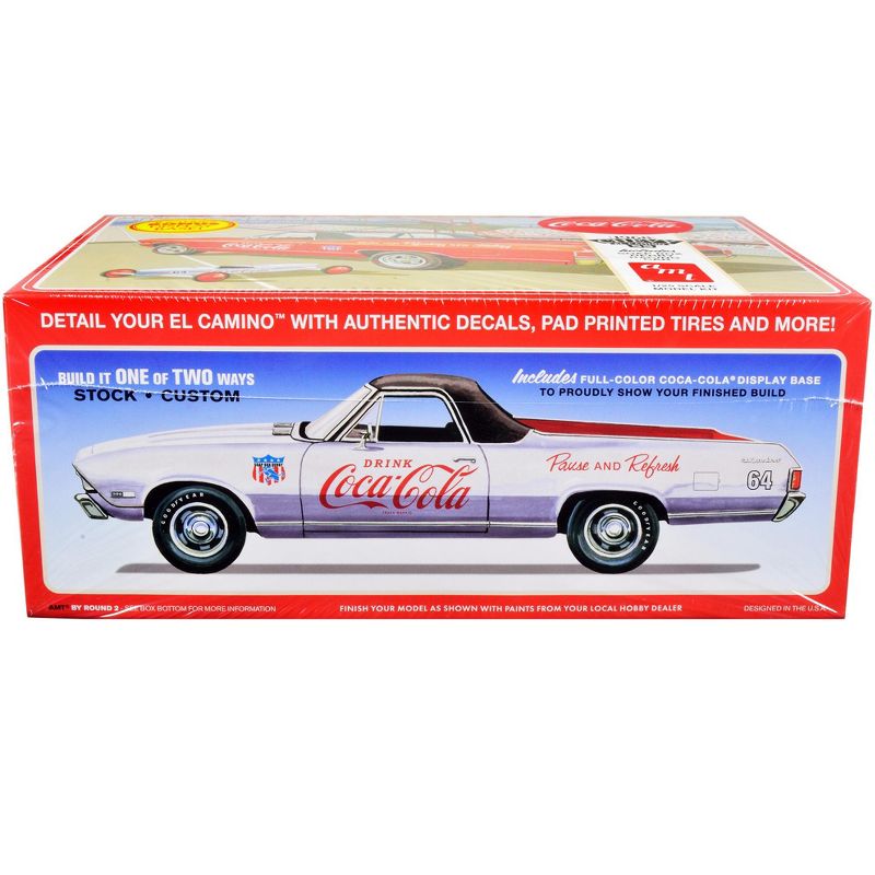 Skill 3 Model Kit 1968 Chevrolet El Camino SS and Soap Box Derby Racing Car 2 in 1 Kit "Coca-Cola" 1/25 Scale Model Car by AMT, 2 of 5