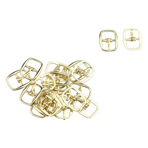 Allegra K Women's Metal Oval Shape Single Prong Pin Needle Shoes Clips Buckles 21 Pcs - 1 of 4