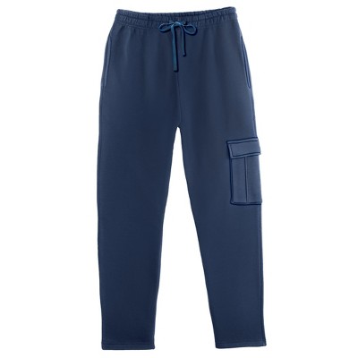 Collections Etc Men's Fleece Cargo Pants