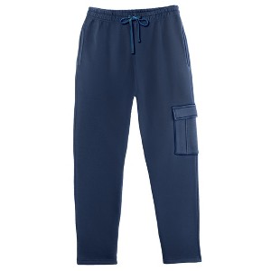 Collections Etc Men's Fleece Cargo Pants - 1 of 4