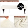 Unique Bargains Stretch Jacquard Checkered Anti-Dust Protecting Dining Chair Slipcovers for 42" - 54" Bench - 3 of 4
