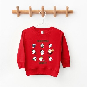 The Juniper Shop Christmas Spirits Green Words Youth Ultra-Soft Graphic Sweatshirt - 1 of 3