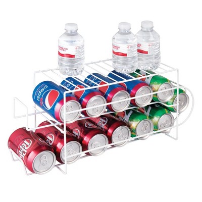 mDesign Metal 2-Tier Pop/Soda and Food Can Storage Dispenser : Target
