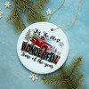 Premium Quality Festive Cheer and Merriment Ceramic Christmas Ornament| OrnamentallyYou - 4 of 4