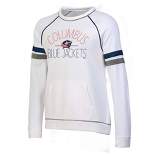 Concepts Sport Women's Columbus Blue Jackets Oatmeal Terry Crew Neck Sweatshirt, Medium, Tan