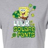 Women's - SpongeBob SquarePants - Luck Of The Square Pants Cropped Graphic T-Shirt - 2 of 4