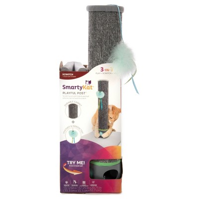 SmartyKat Playful Post Ball Track & Carpet Cat Scratching Post