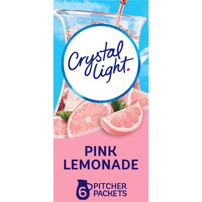 Crystal Light Natural Pink Lemonade Drink Mix - 6pk/0.483oz Pouches
