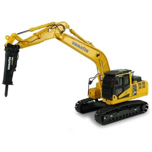 Komatsu PC210LC-11 Tracked Excavator with Hammer Drill 1/50 Diecast Model by Universal Hobbies - 1 of 4