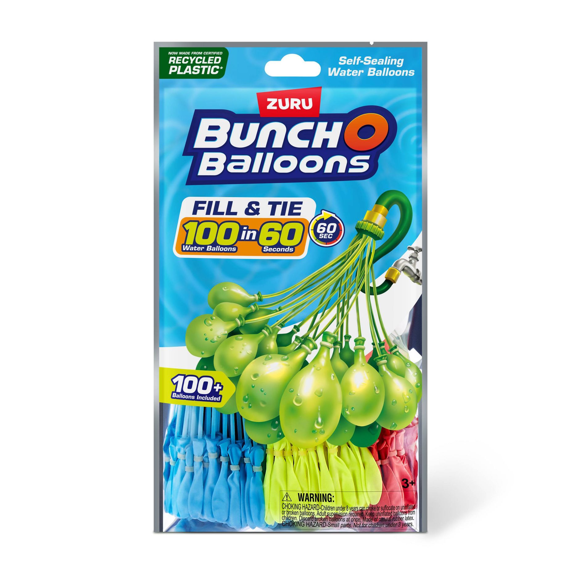 Bunch O Balloons 3pk Rapid-Filling Self-Sealing Pool Water Balloons by ZURU
