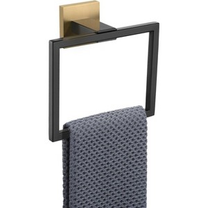 Towel Holder Bathroom Towel Ring, Hand Towel Bar, Stainless Steel Towel Rack Wall Mounted, Square Towel Hanger for Kitchen Lavatory - 1 of 4