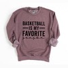 Simply Sage Market Women's Graphic Sweatshirt Basketball Is My Favorite Season - 2 of 4