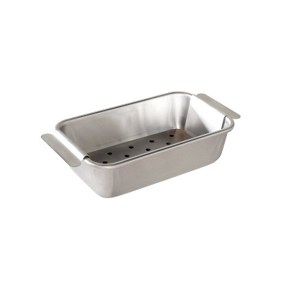 Nordic Ware Aluminum Meat Loaf Pan Silver: Hand Wash Bakeware Set, Oven-Safe Rectangle Aluminum Tray, Lifetime Warranty