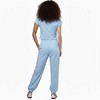 Woman 2-Piece Sleeveless High Rise Pants Set – Solid Viscose Stretch Cherie Code - 3 of 4
