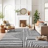 World Rug Gallery Cream Black Modern Maze Indoor Area Rug - 2 of 4