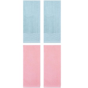 REGALWOVEN 4 Pcs Cotton Quick Drying Soft Bathroom Hand Towel 14" x 30" - 1 of 4