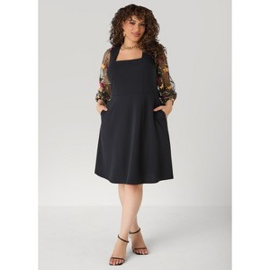 navy blue dress for baby girl Ashley Stewart Knotted Midaxi A Line Dress, Equestrian Red, Size 14/16