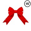 Novelty Lights 8" Red 3D Christmas Bow - 2 of 4