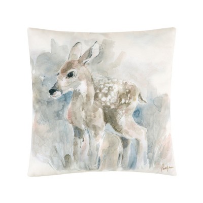 C&F Home 18" x 18" Watercolor Fawn Indoor/Outdoor Indoor/Outdoor Pillow