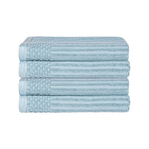 Piccocasa Hand Towels 100% Cotton Soft Towel Set Hotel Spa Quality Towels 2  Pcs Blue 13x29 : Target