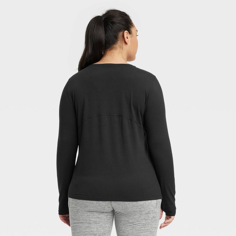Women's Essential Crewneck Long Sleeve T-Shirt - All In Motion™, 5 of 7