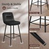 Arceso 1PC 26 Inch Bar Stools, Double-Layer Upholstered Counter Height Bar Stools for Kitchen Island, Faux Leather Barstools with Back and Footrest - 3 of 4