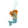 Split P Mermaid Sequin Blue Felt Ornament Pack Of 4 - 2 of 4