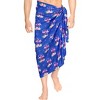 HAPPY BAY Men's Beachwear Wrap Summer Long Hawaiian Lava Lava Regular Surfing Cover-Up Swimwear Holidays Beach Sarongs For Men One Size Blue, flamingo - 2 of 4
