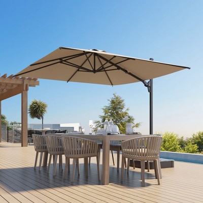 FUFU&GAGA Outdoor Patio Cantilever Umbrella UV - resistant Aluminum with Patented Designs