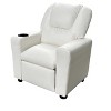 LOVMOR Kids Recliner Chair, Kid Upholstered Couch with Cup Holder, Footrest&Backrest, Toddlers Velvet Recliner w/ Headrest&Footrest - 3 of 4