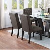Sapphtopaz Dining Chairs Set of 2 Upholstered Armless Chair with Sturdy Base and Backrest Chairs for Kitchen, Dining Room, Living Room - 3 of 4