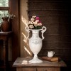Vintage Metal Decorative Vases with Handles ¨C French Country Style Decorative Flower Container ¨C Distressed - 3 of 4