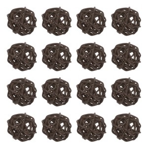 Unique Bargains Wicker Rattan Balls Decorative Orbs Vase Fillers Bowl Fillers for Christmas/DIY Crafts 30mm/1.2 Inch - 1 of 4