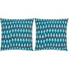 Luca Pillow (Set of 2) - Blue - 22"X22" - Safavieh - 2 of 3