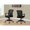 NicBex Mesh Mid-Back Adjustable Height Ergonomic Home Office Chair with Black Metal Base and Wheels for Work Study - 2 of 4