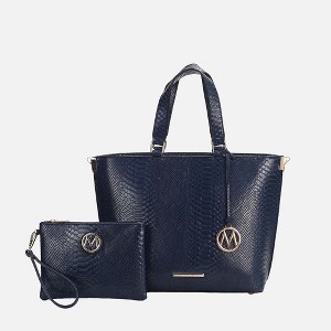 MKF Collection Beryl Python-embossed Women’s Tote Bag with Wristlet by Mia K - 1 of 4