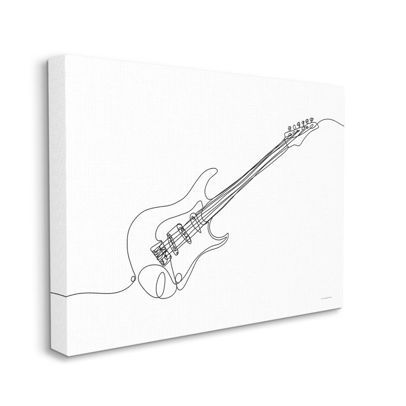 Stupell Industries Guitar Line Doodle Musical Instrument Gallery Wrapped Canvas Wall Art, 4 of 5