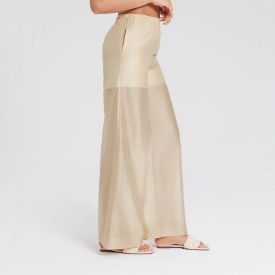 Women's Mid-Rise Wide Leg Pull-On Pants - A New Day™