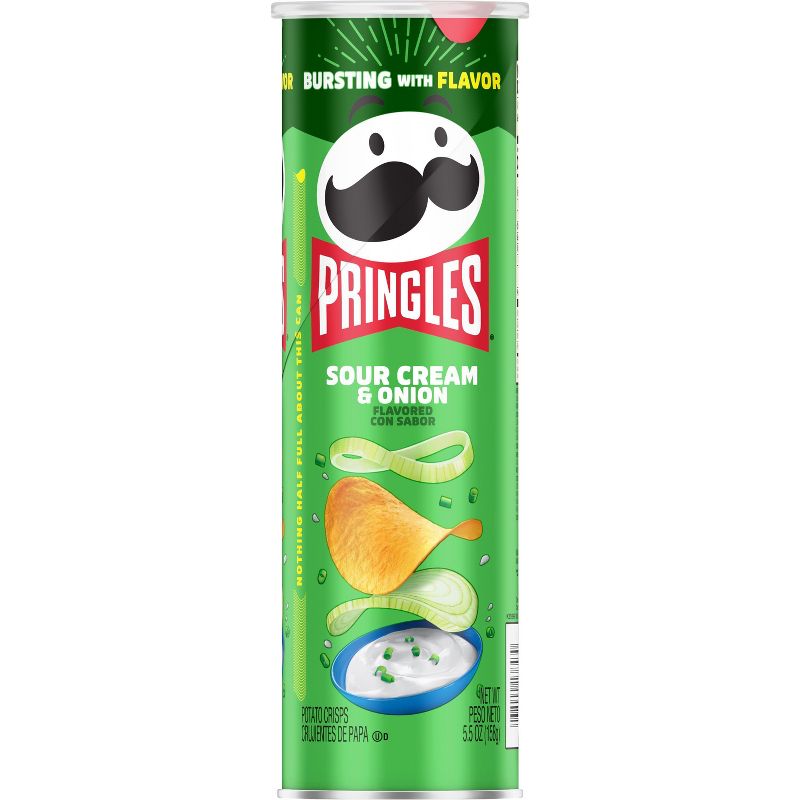 Pringles Sour Cream &#38; Onion Potato Crisps Chips - 5.5oz, 3 of 11