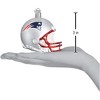 Old World Christmas Blown Glass Ornament for Christmas Tree, New England Patriots Helmet - 3 of 3