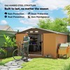 Garden Metal Shed, Storage Shed Utility Storage with Double Locking Doors for Bike Tools - 4 of 4