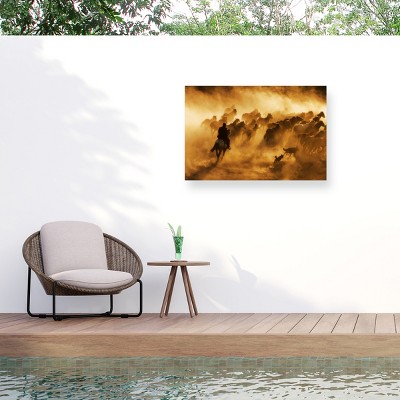Trademark Fine Art - Feyzullah Tunc Cowboy Matted Framed Art
